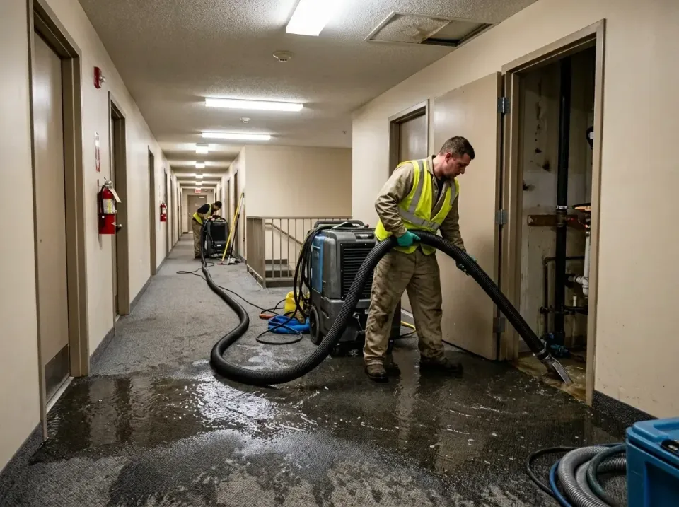 multi-unit-apartment-hallway-f-005 — frequently asked questions, Emergency Burst Pipe Water Extraction & Removal in South El…